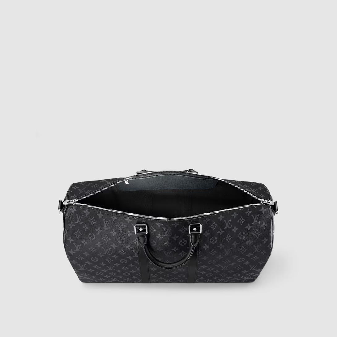 Túi Louis Vuitton Keepall Bandoulière 55 Nam Đen